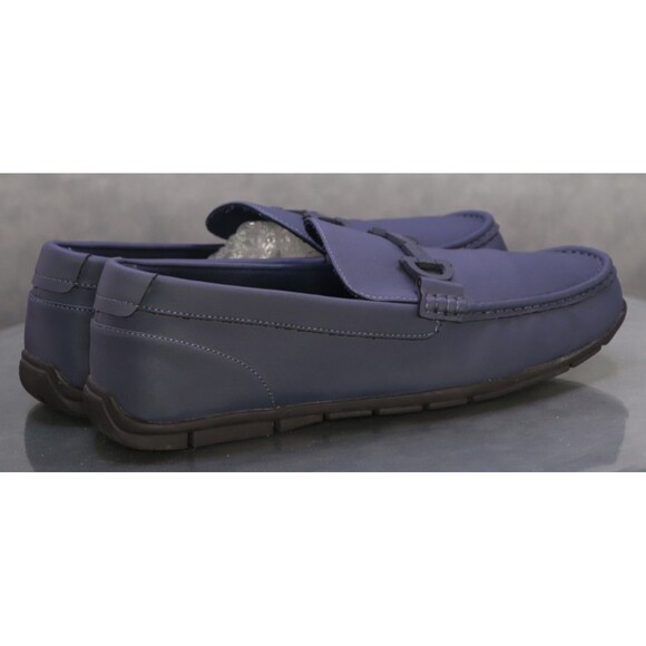 Aldo Orlovoflex $150 Men\'s Horsebit Loafer Casual Shoes Sz 12 M Leather Blue EUC main image 5
